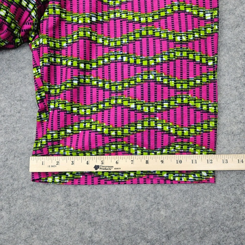 NEW Nallem Shorts Men's XL Pink Green Geometric Ankara Print African Fashion NWT